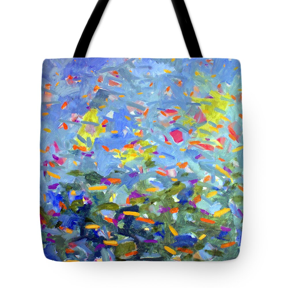 Landscape Tote Bag featuring the painting Untitled #14 by Steven Miller
