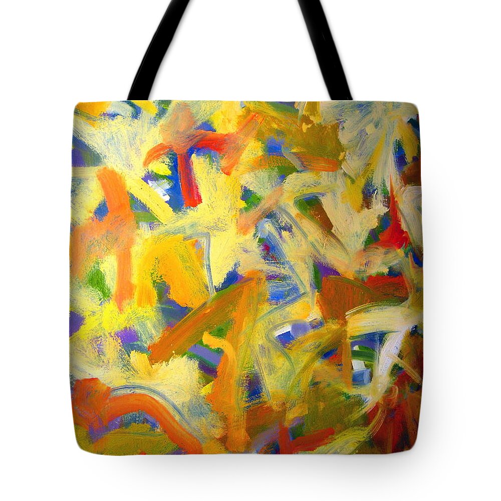 Landscape Tote Bag featuring the painting Untitled #20 by Steven Miller