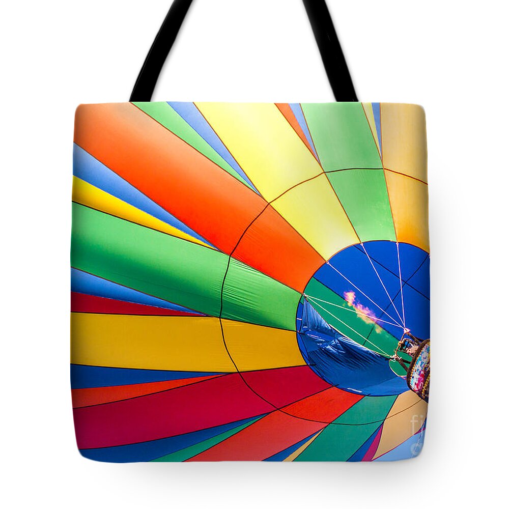 Hot Air Balloons Balloons Tote Bag featuring the photograph Up Up And Away by Roselynne Broussard