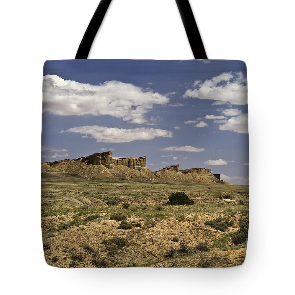 Desert Tote Bag featuring the photograph Uplifts in Waterpocket Fold by Kathy McClure