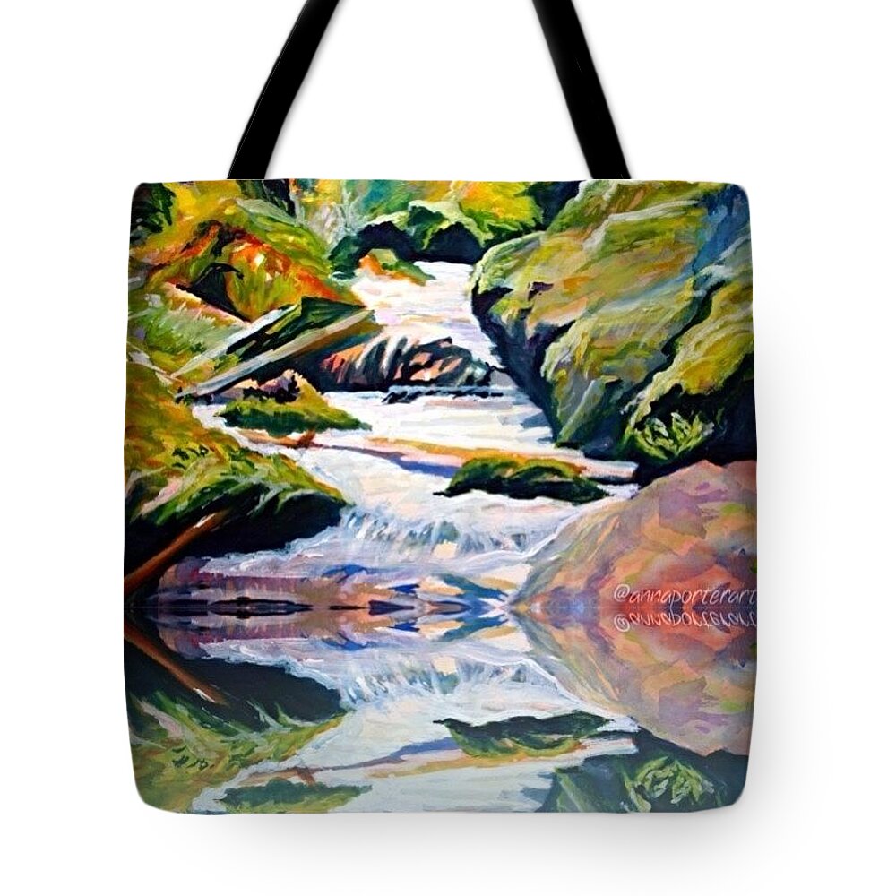 Top_masters Tote Bag featuring the photograph Upper Mccord Falls, Columbia River by Anna Porter