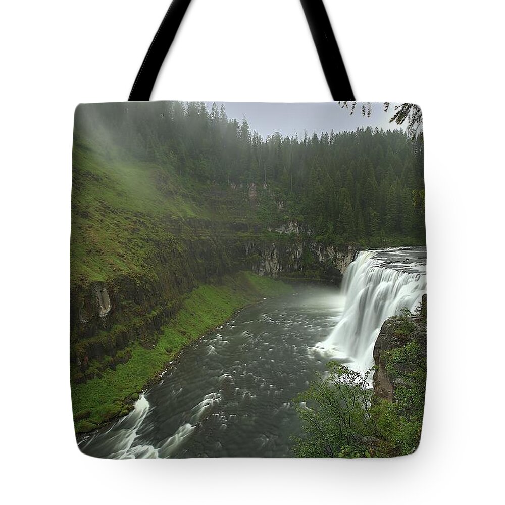 Mesa Falls Tote Bag featuring the photograph Upper Messa Falls by Ryan Smith