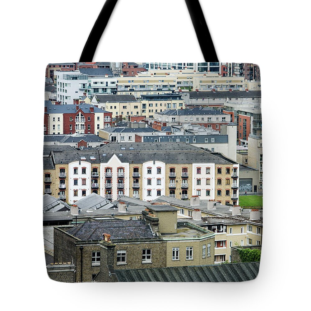 Dublin Tote Bag featuring the photograph Urban Buildings Of Dublin by Megan Ahrens