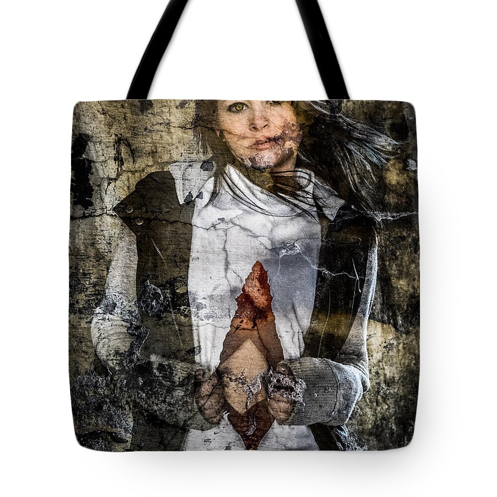 Kayla Tote Bag featuring the photograph Urban Decay 1 by Michael Arend