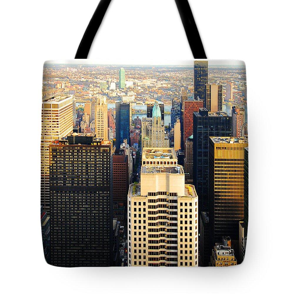 New York City Tote Bag featuring the photograph Urban Ocean New York City USA by Sabine Jacobs