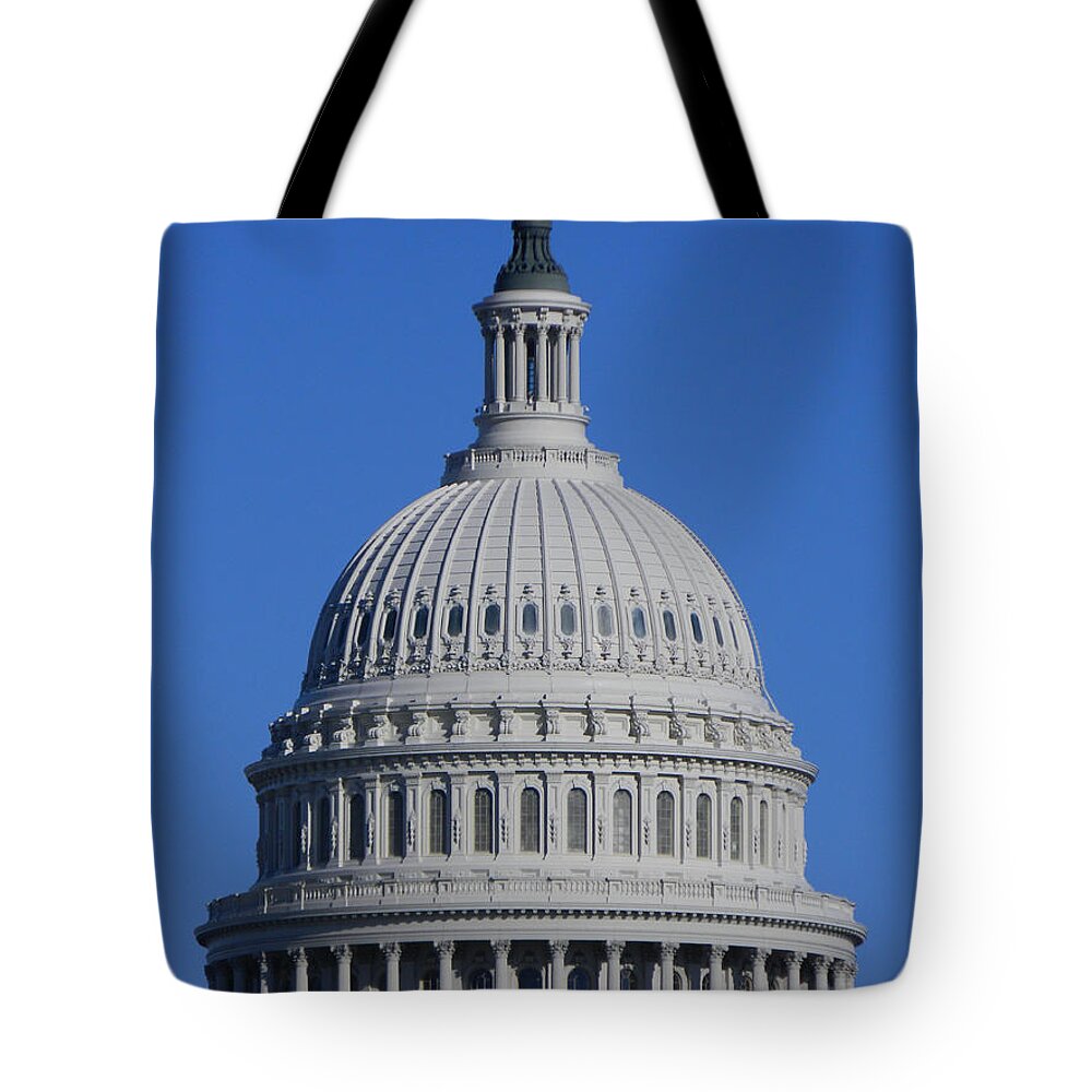 Us Capitol Dome Tote Bag featuring the photograph US Capitol Dome by Emmy Vickers