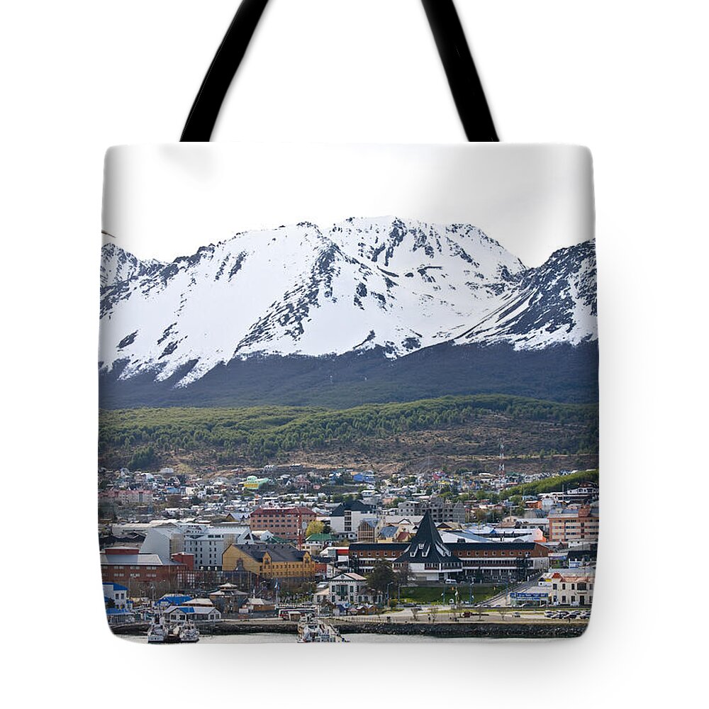Ushuaia Tote Bag featuring the photograph Ushuaia, Argentina by Greg Dimijian