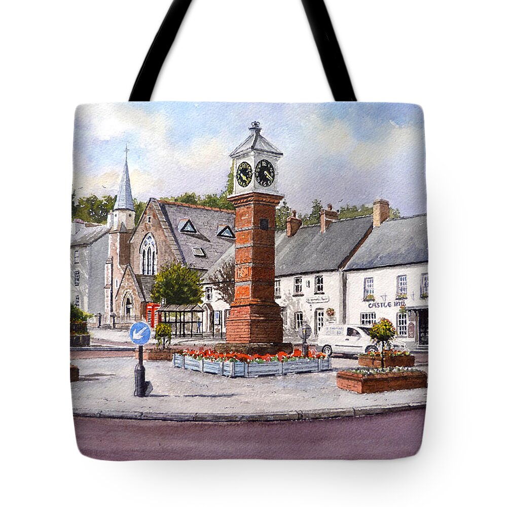 Usk Tote Bag featuring the painting Usk in Bloom by Andrew Read