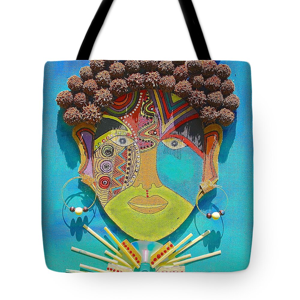Gathinja Tote Bag featuring the painting Uso 10 by Gathinja