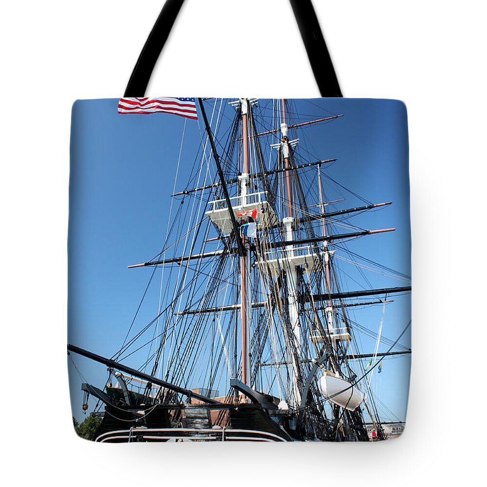 Uss Constitution Tote Bag featuring the photograph USS Constitution by Kristin Elmquist