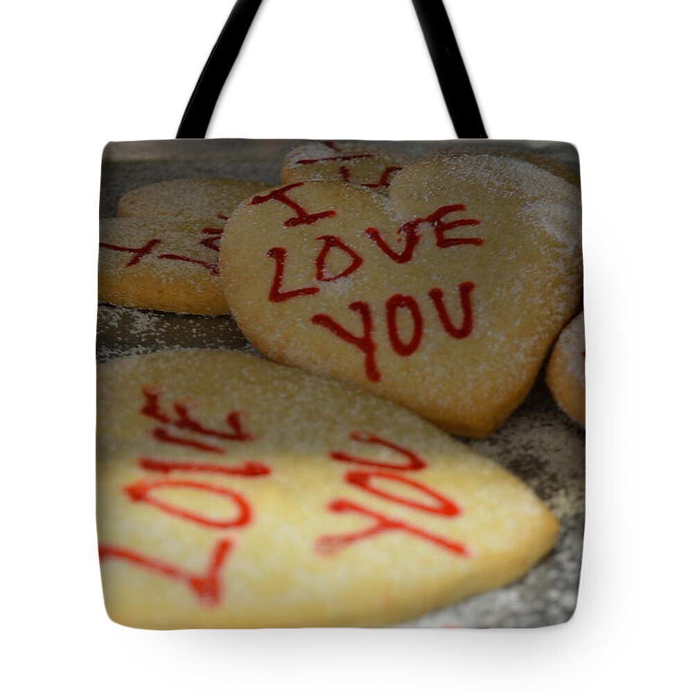 Valentines Tote Bag featuring the photograph Valentine Wishes and Cookies by Randy J Heath