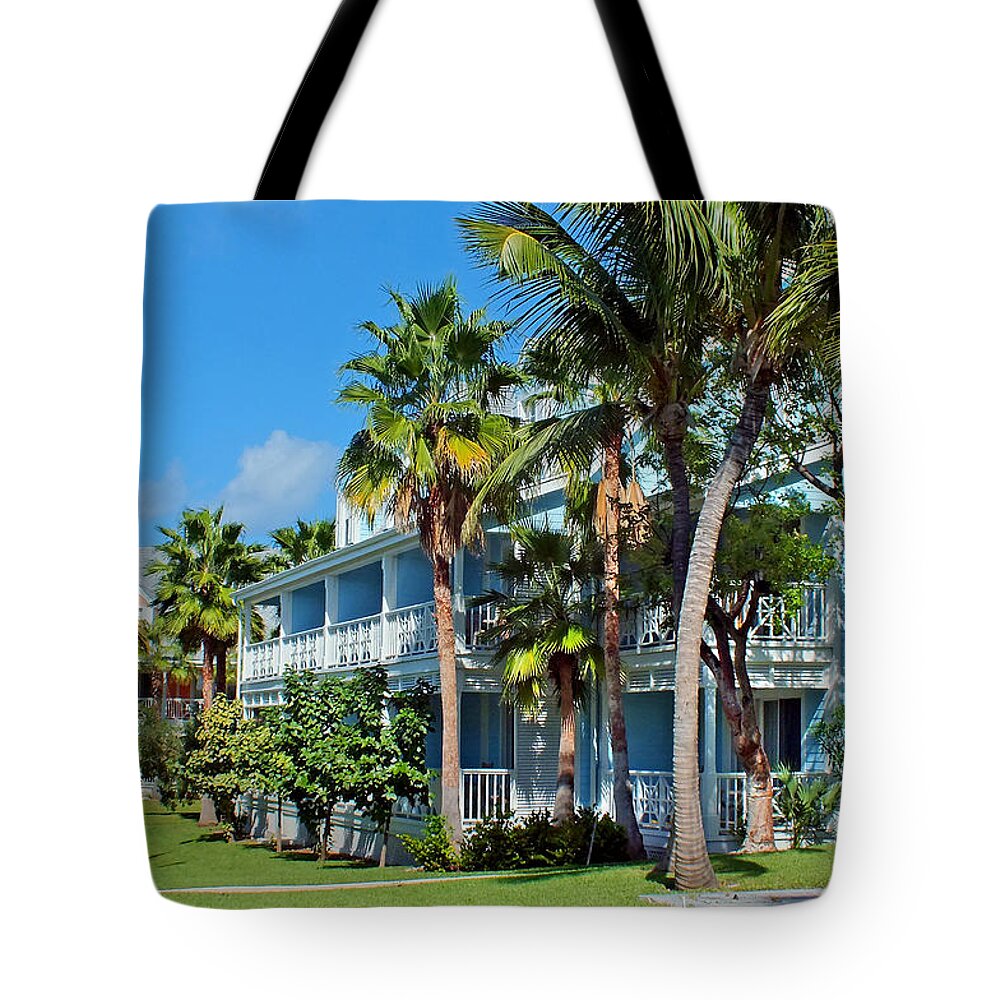 Duane Mccullough Tote Bag featuring the photograph Valentines Resort and Marina 2 by Duane McCullough