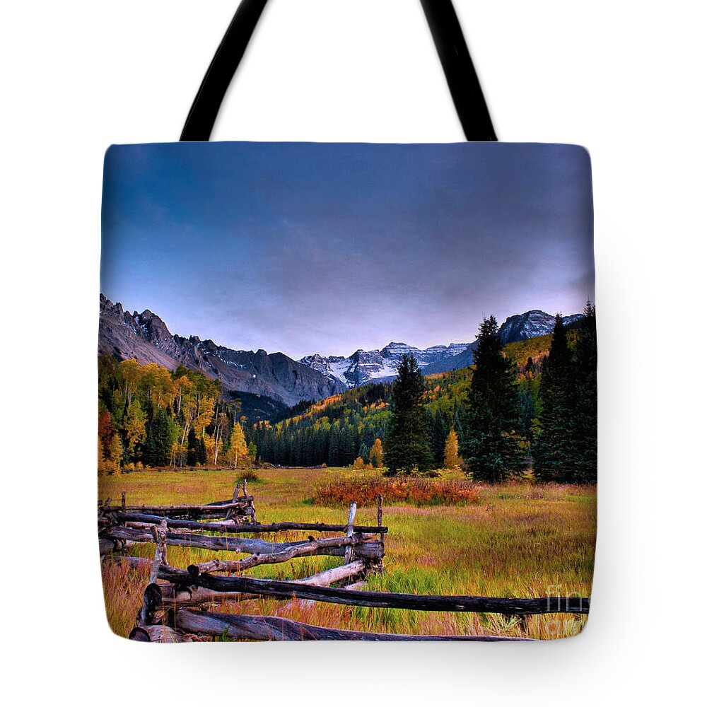 Landscape Tote Bag featuring the photograph Valley of Mt Sneffels by Steven Reed