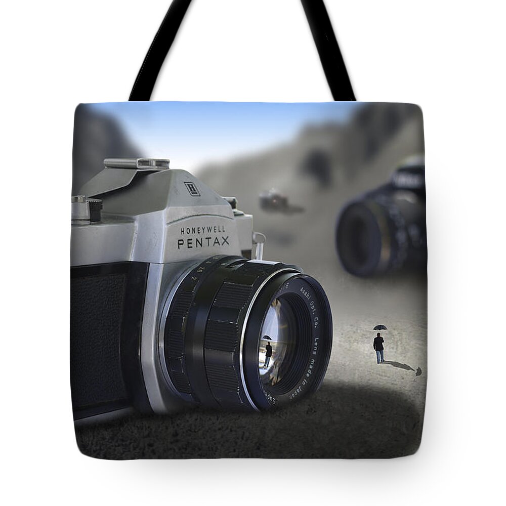 Pop Art Tote Bag featuring the photograph Valley of the Fallen by Mike McGlothlen