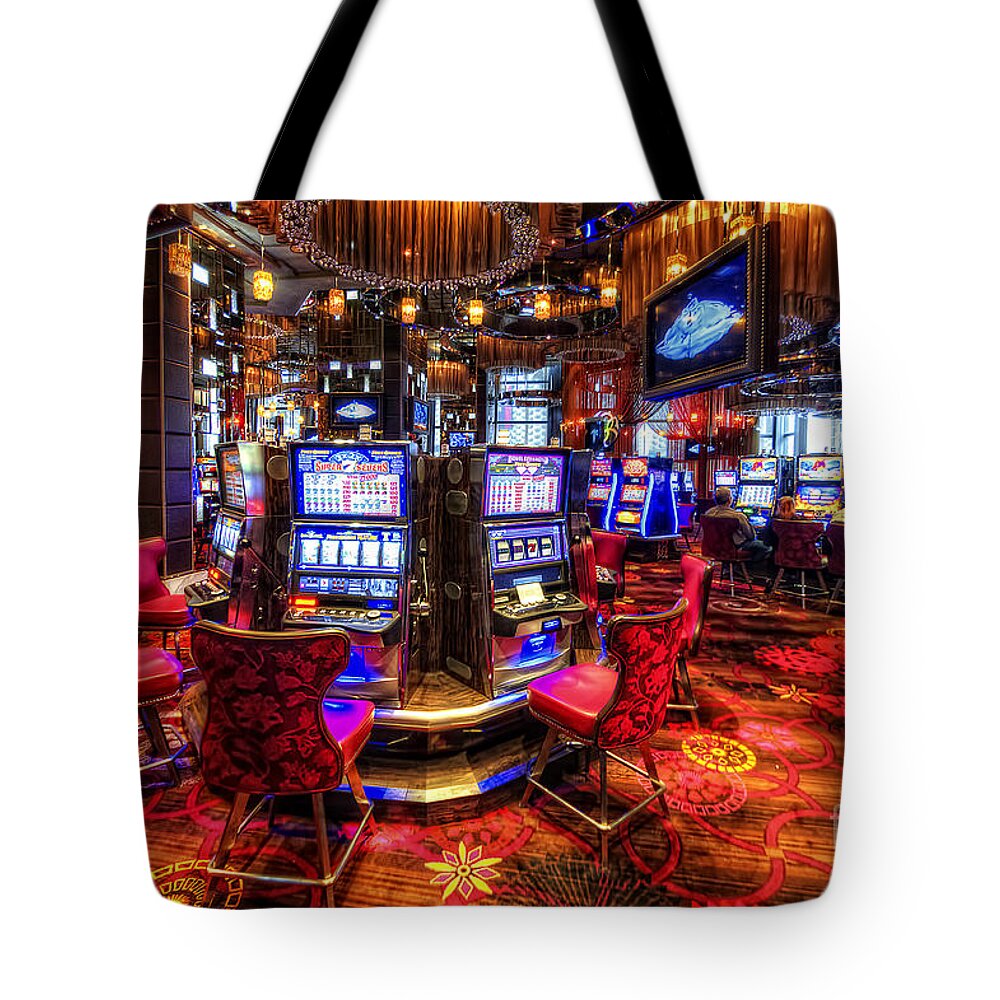 Art Tote Bag featuring the photograph Vegas Slot Machines 2.0 by Yhun Suarez