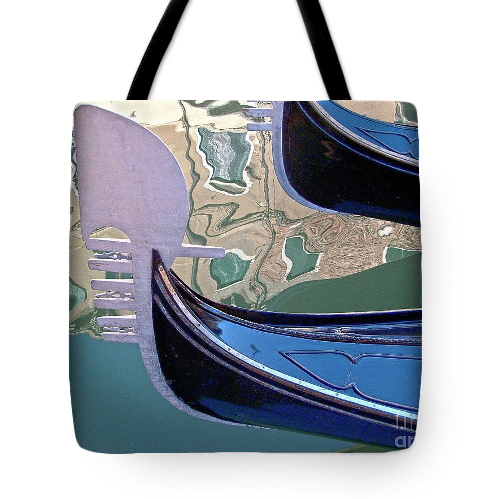 Venice Tote Bag featuring the photograph Venice Gondolas by Heiko Koehrer-Wagner
