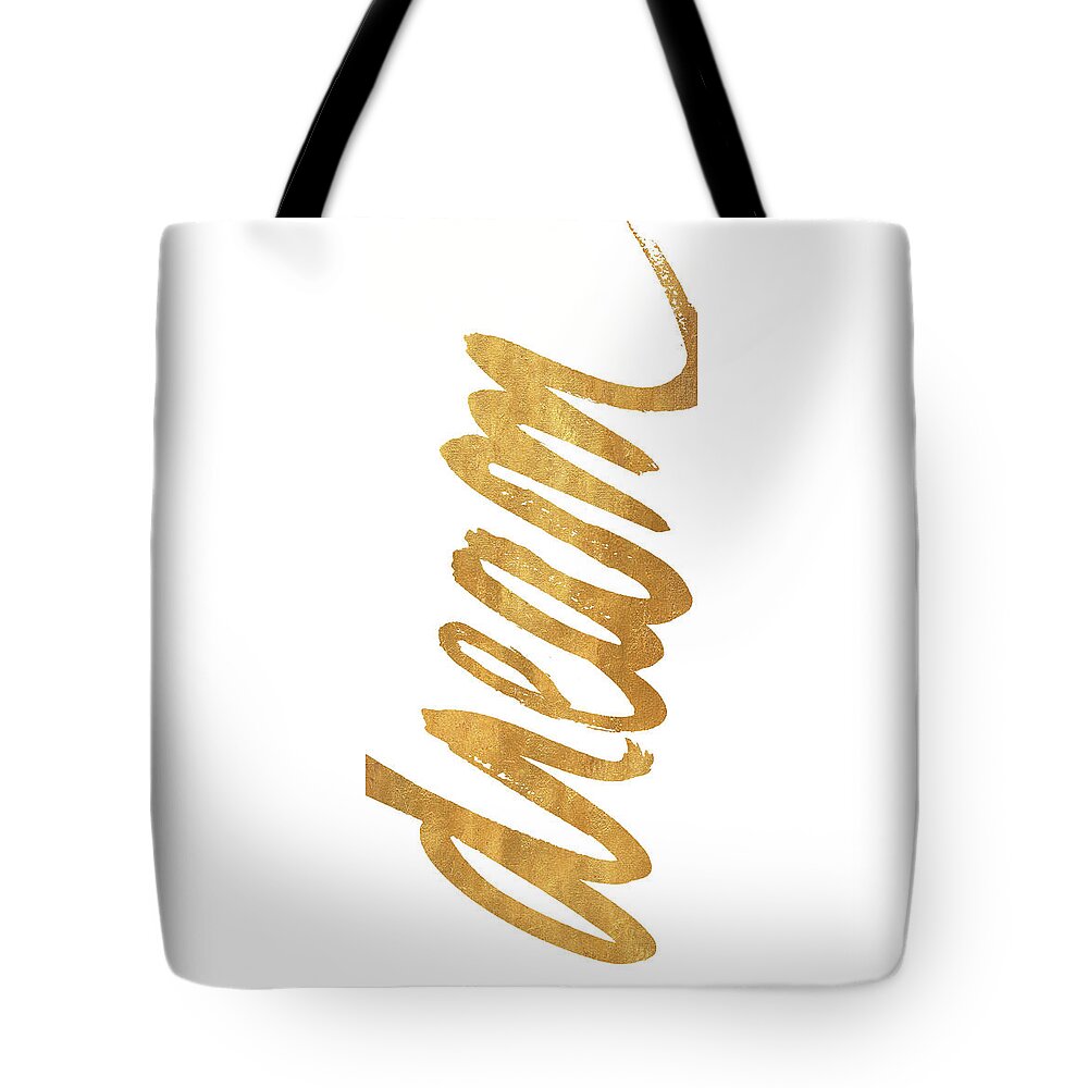 Words Mixed Media Tote Bags