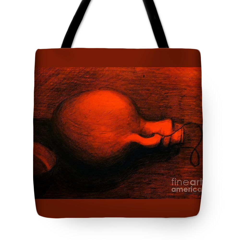 Vessel Tote Bag featuring the drawing Vessel Of Life by Leanne Seymour