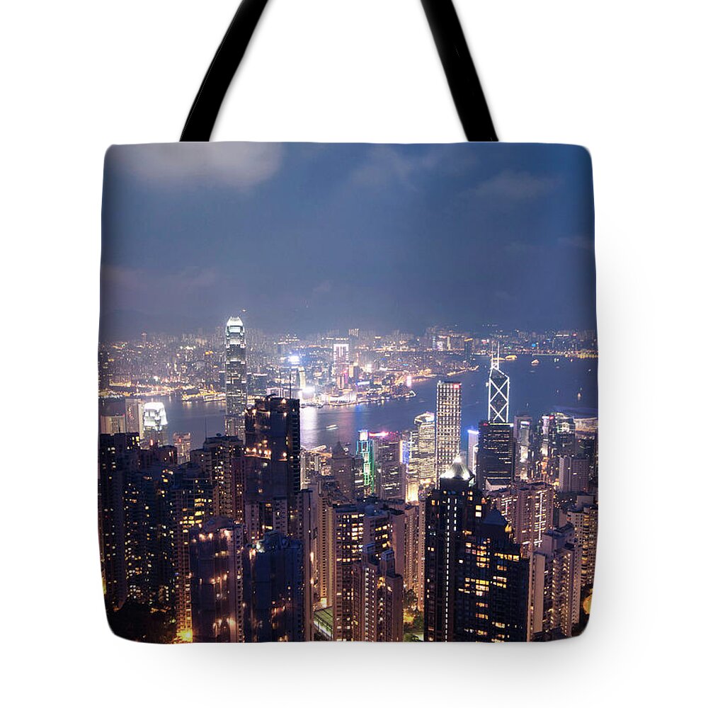 Tranquility Tote Bag featuring the photograph Victoria Peak by Blizzardyu@live.cn