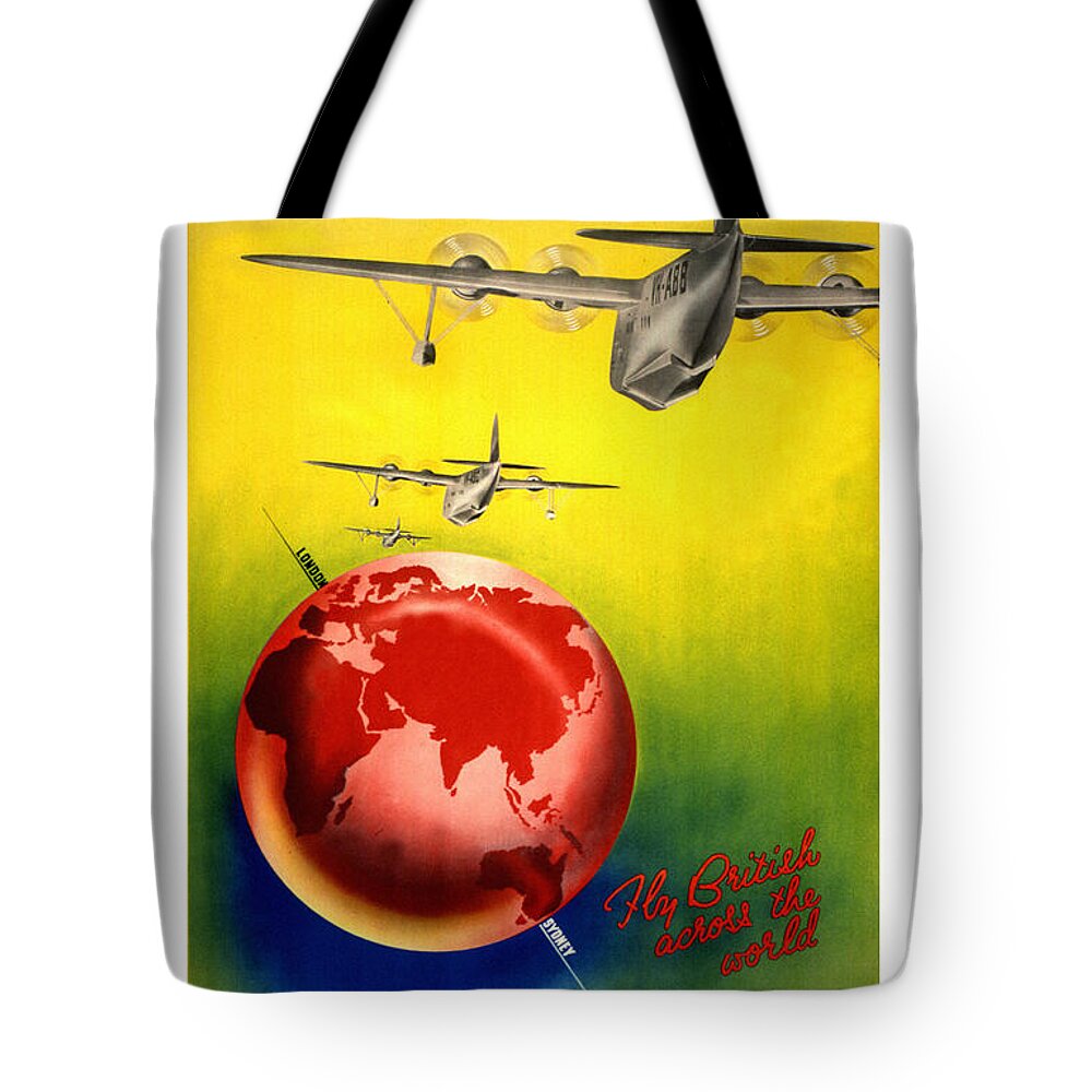 Airline Tote Bag featuring the photograph Vintage Airline Ad 1937 by Andrew Fare