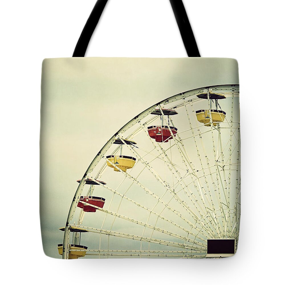 Ferris Wheel Tote Bag featuring the photograph Vintage Ferris Wheel by Kim Hojnacki