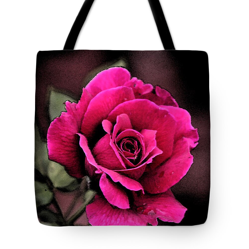 Creation Tote Bag featuring the photograph Vintage Love Rose by Kay Novy