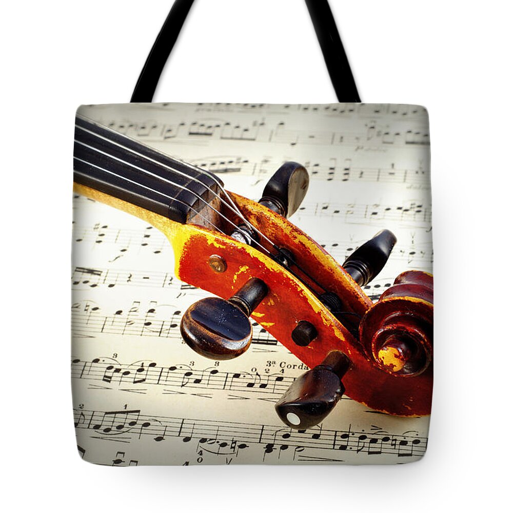 Mozart Tote Bag featuring the photograph Violine by Chevy Fleet