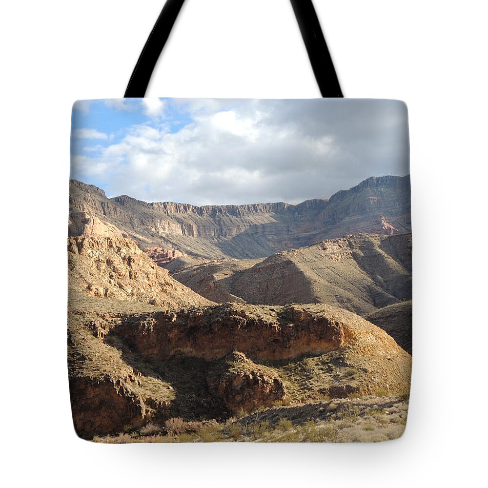 Arizona Landscape Tote Bag featuring the photograph Virgin River Gorge Arizona 2122 by Andrew Chambers