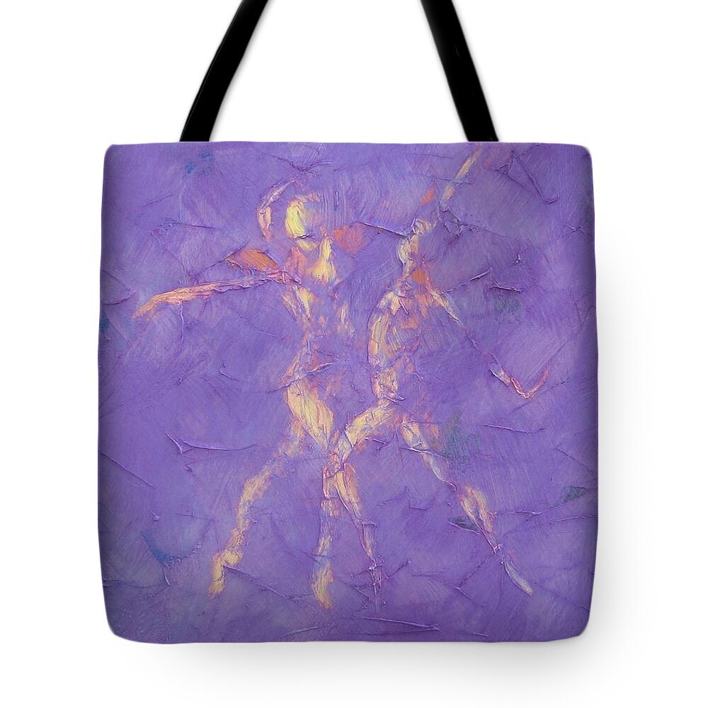 Dance Tote Bag featuring the painting Vogue by Emily Page