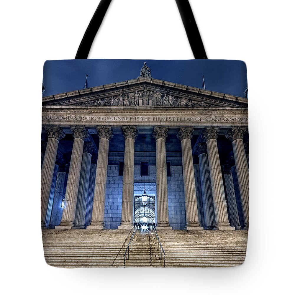 New York Tote Bag featuring the photograph Voice Of Shadows by Evelina Kremsdorf