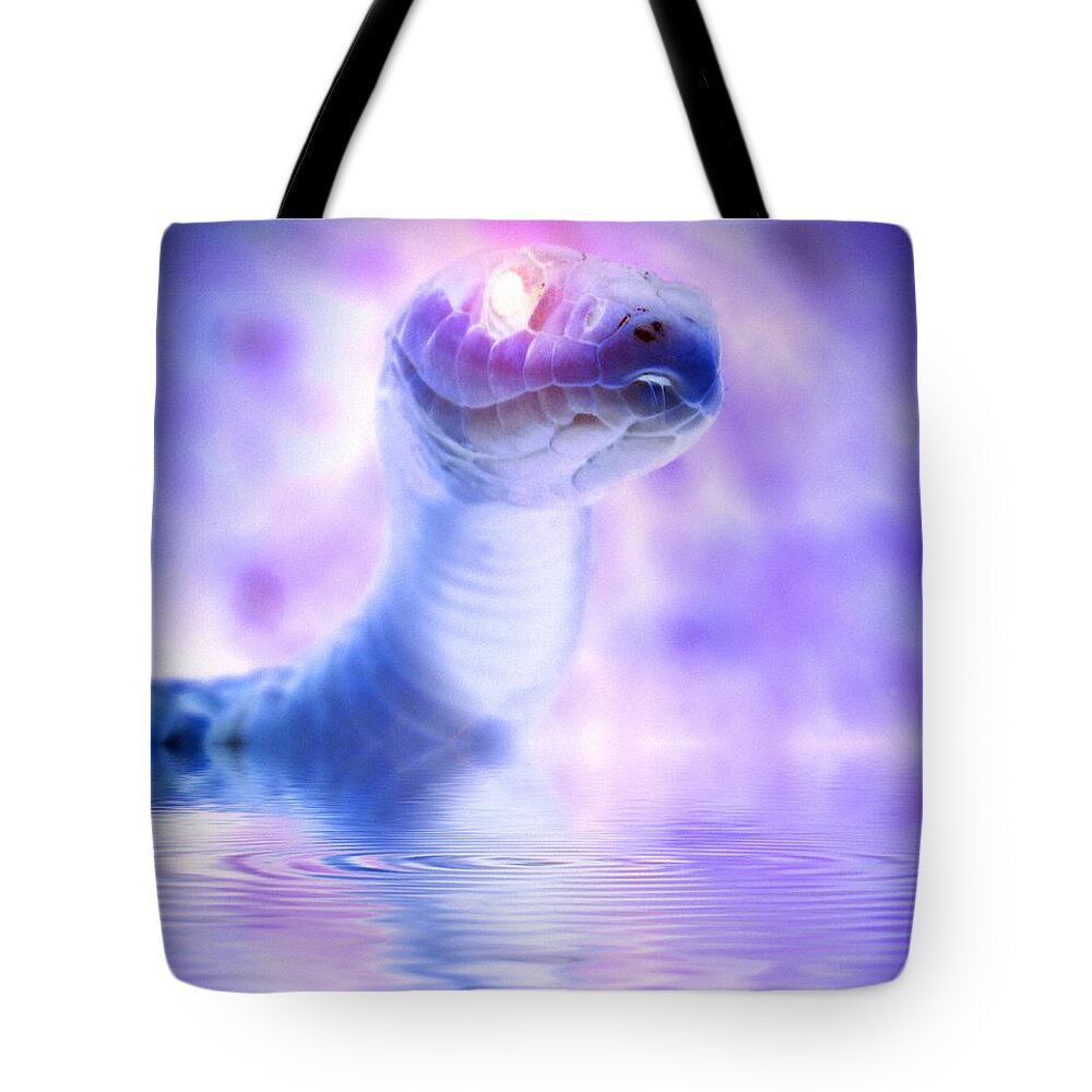 Snake Tote Bag featuring the photograph Voodoo River by WB Johnston