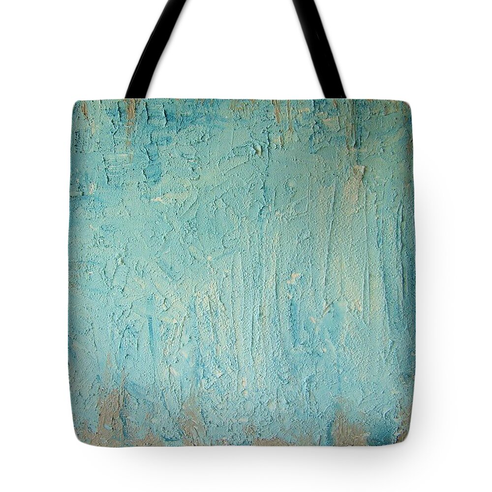 Acryl Painting Tote Bag featuring the painting W5 - ice by KUNST MIT HERZ Art with heart