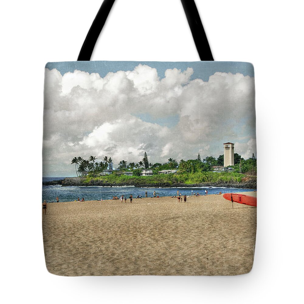 America Tote Bag featuring the photograph Waimea Beach Park in Hawaii by Juli Scalzi