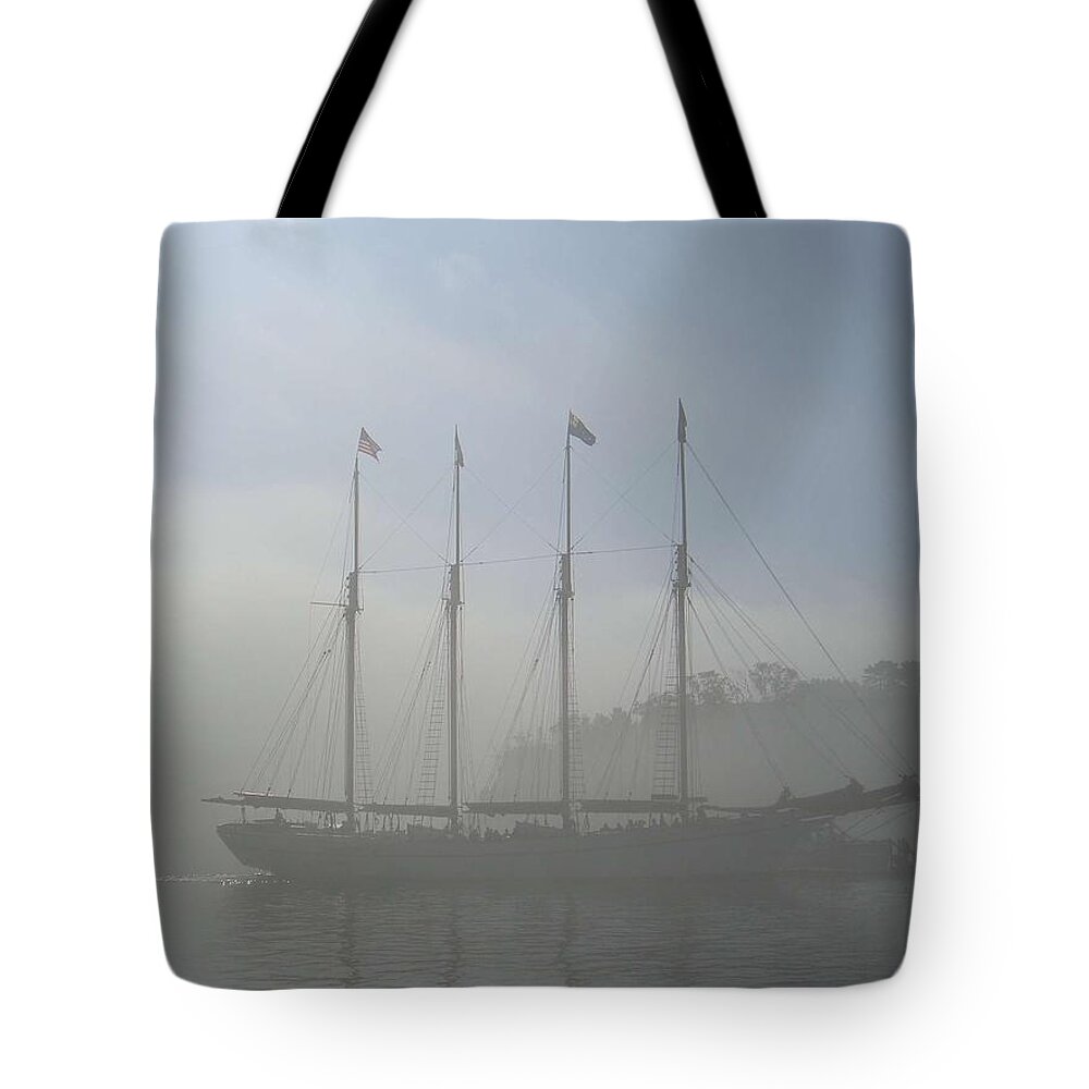 Water Tote Bag featuring the photograph Waiting for the tide by Carolyn Jacob