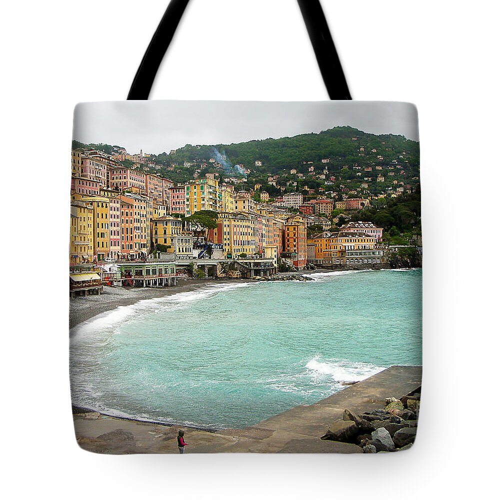 Italy Tote Bag featuring the Waiting by Ivy Ho