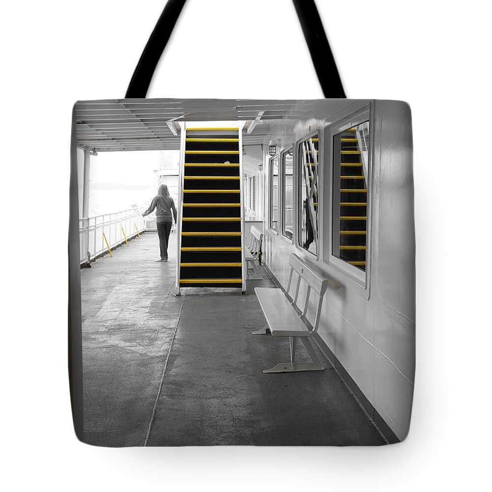 Ferry Tote Bag featuring the photograph Walk This Way by Marilyn Wilson