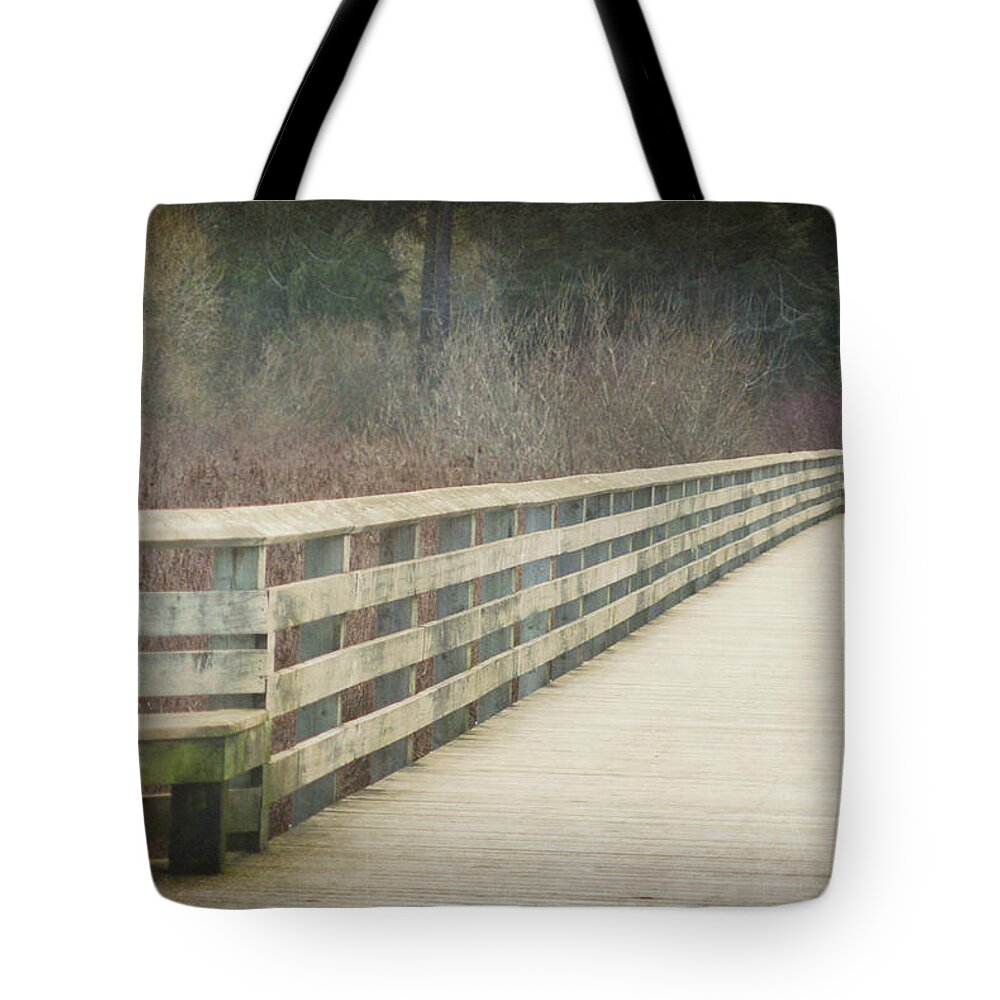 Bridge Tote Bag featuring the photograph Walking Softly by Marilyn Wilson