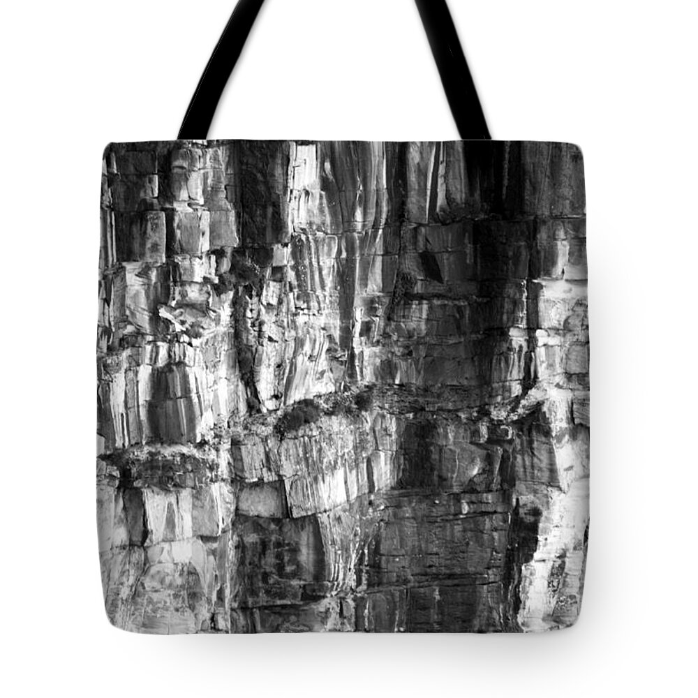 #rock Tote Bag featuring the photograph Wall of rock by Miroslava Jurcik