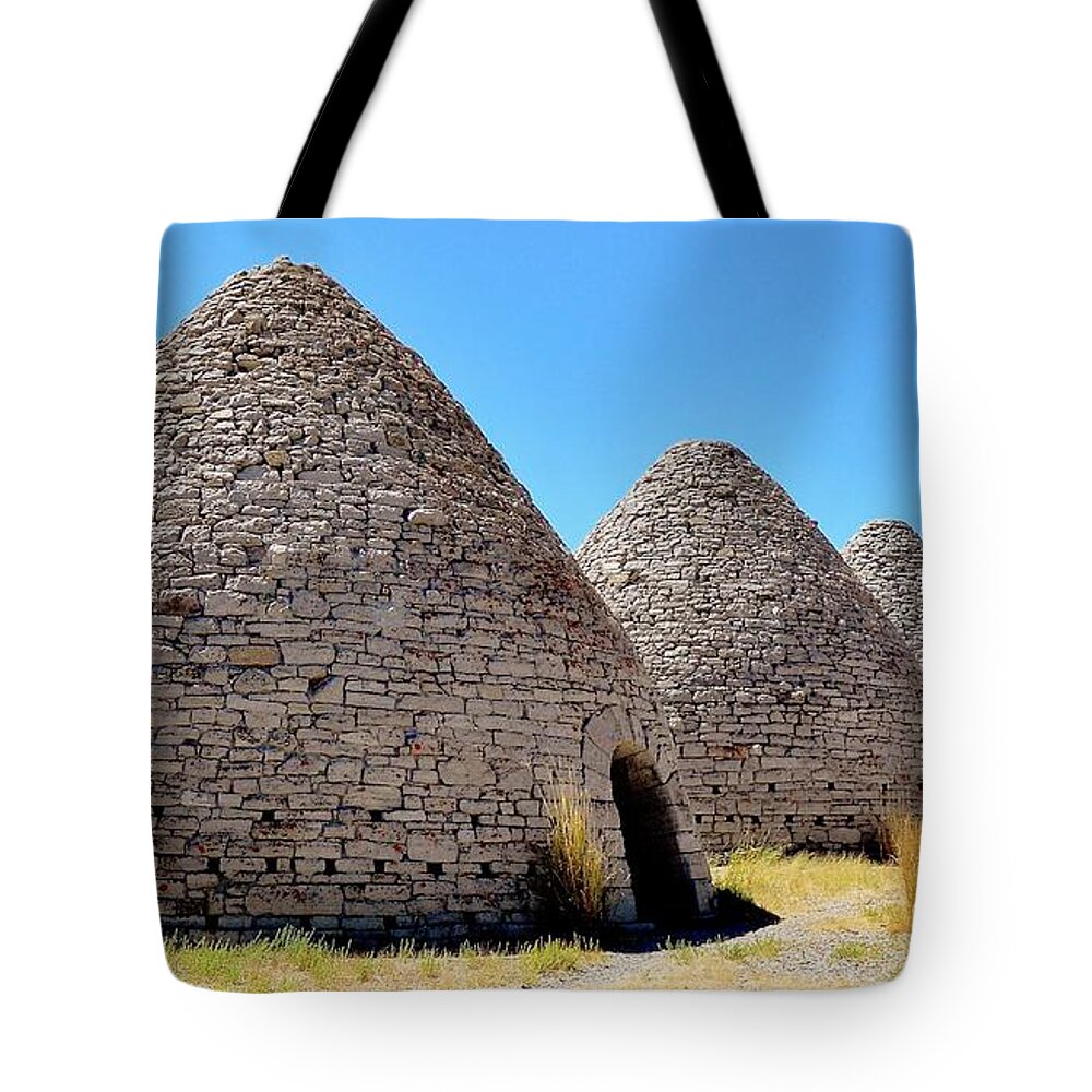 Ward Tote Bag featuring the photograph Ward Charcoal Ovens by Benjamin Yeager