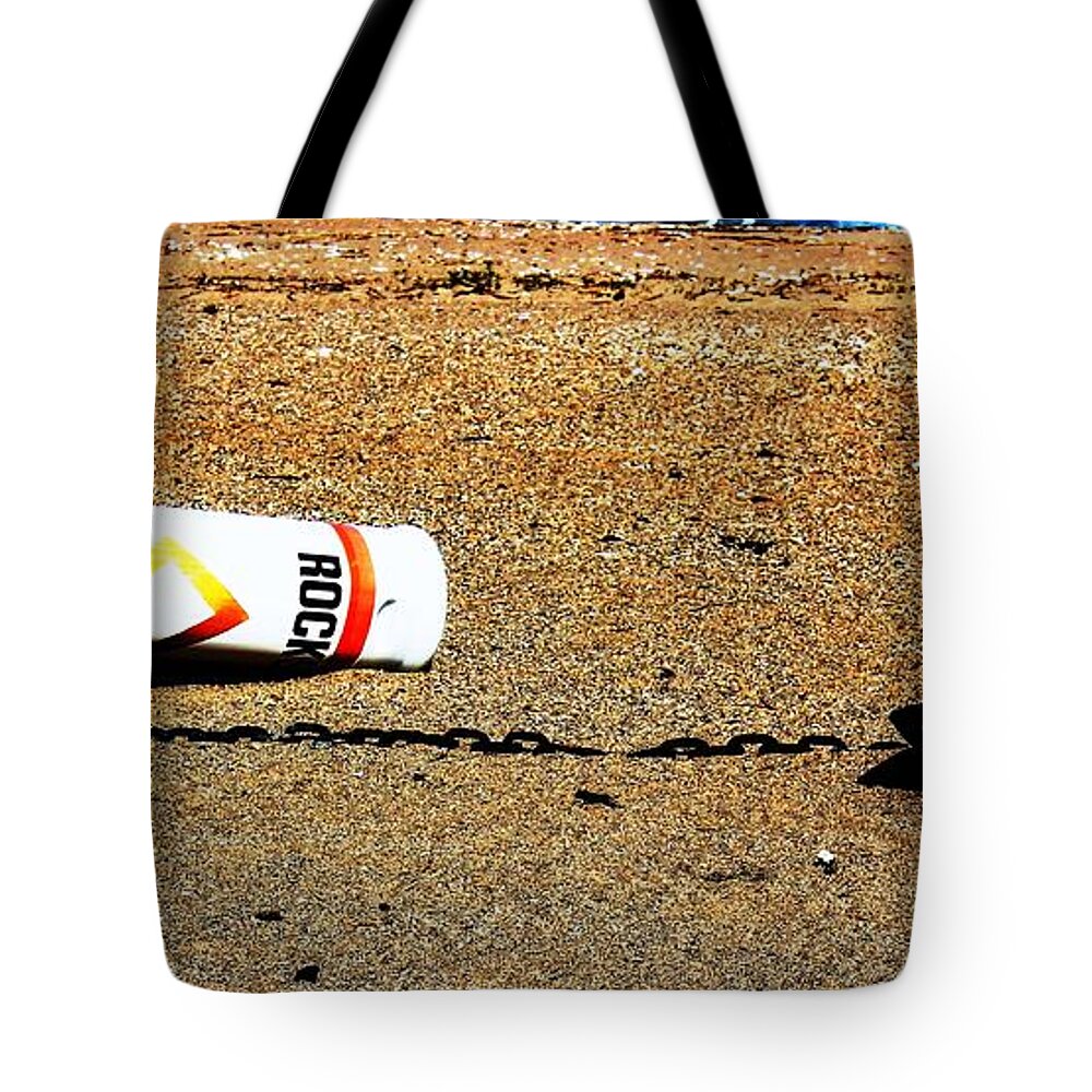 Sand Tote Bag featuring the photograph Washed A Shore by Judy Palkimas