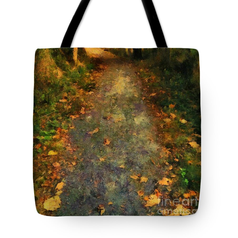 Autumn Tote Bag featuring the painting Washed in Gold by RC DeWinter