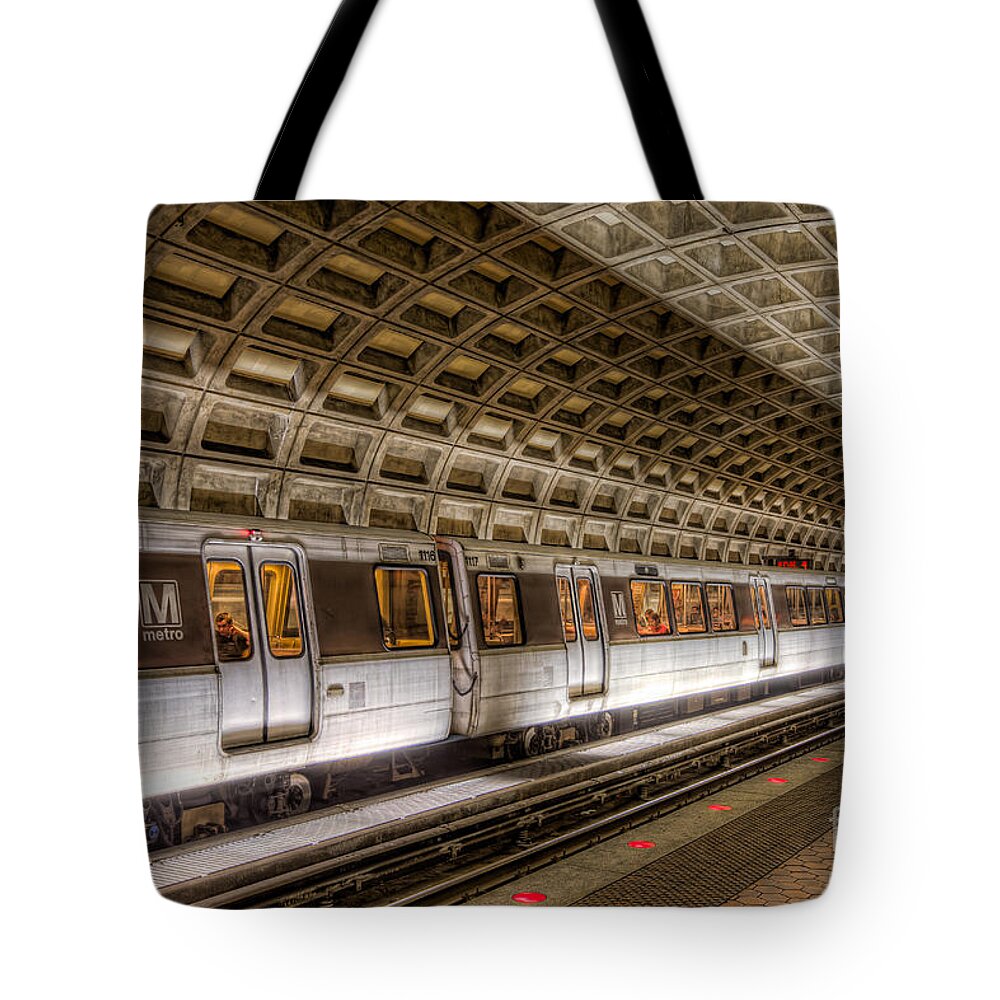 Clarence Holmes Tote Bag featuring the photograph Washington DC Metro Station V by Clarence Holmes