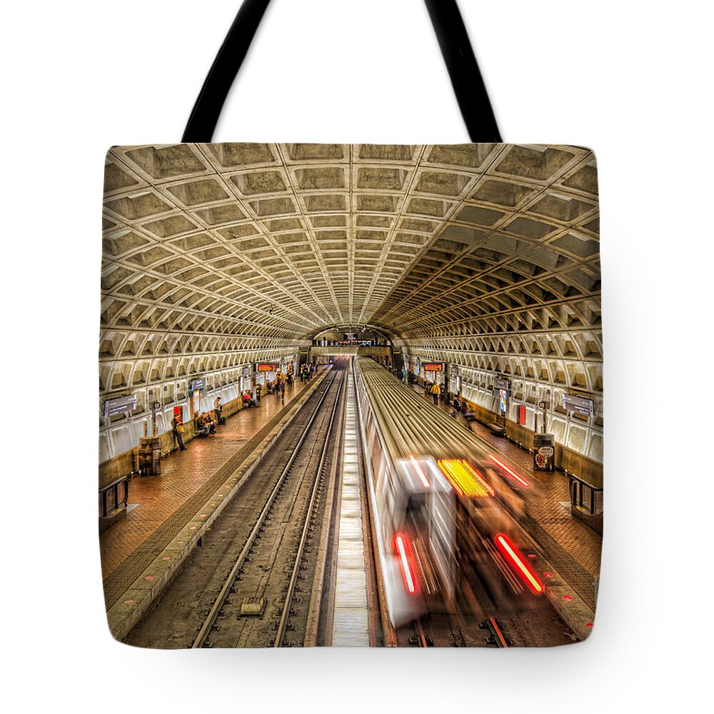 Clarence Holmes Tote Bag featuring the photograph Washington DC Metro Station XI by Clarence Holmes