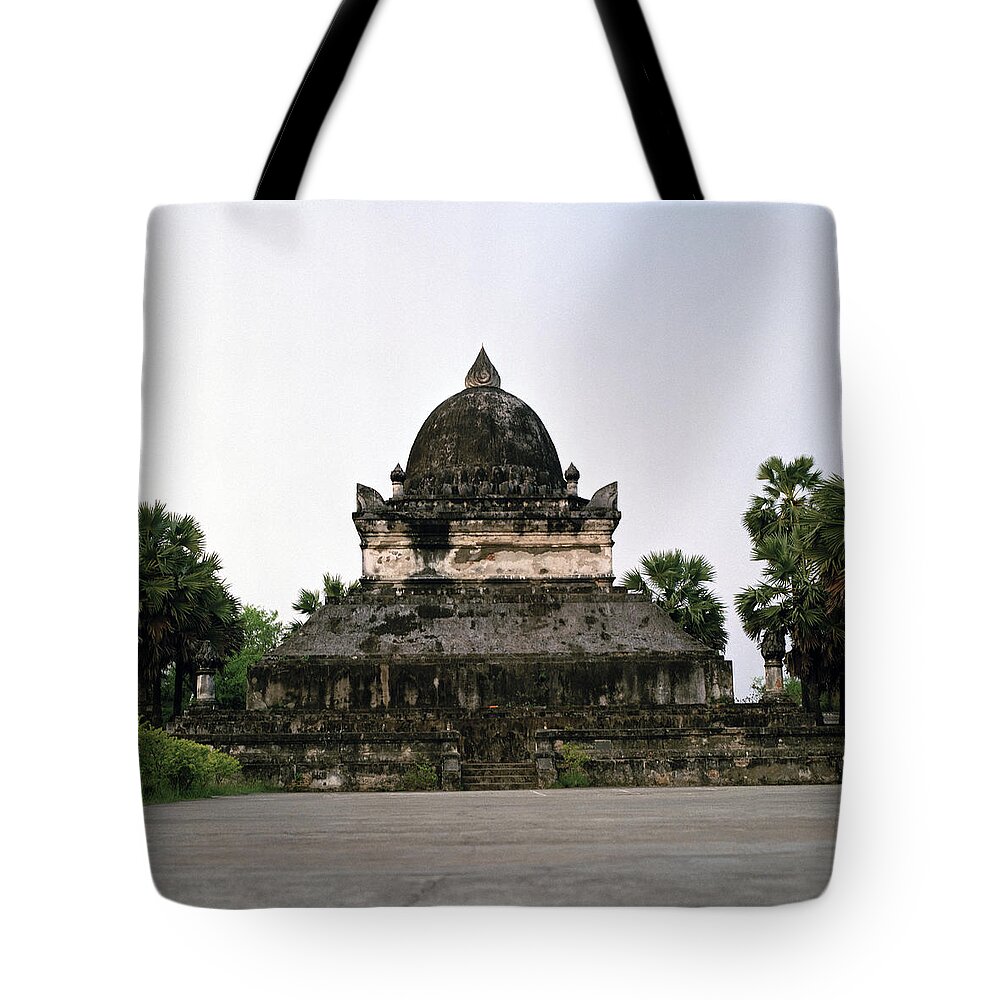 Eastern Tote Bag featuring the photograph Wat Visoun by Shaun Higson