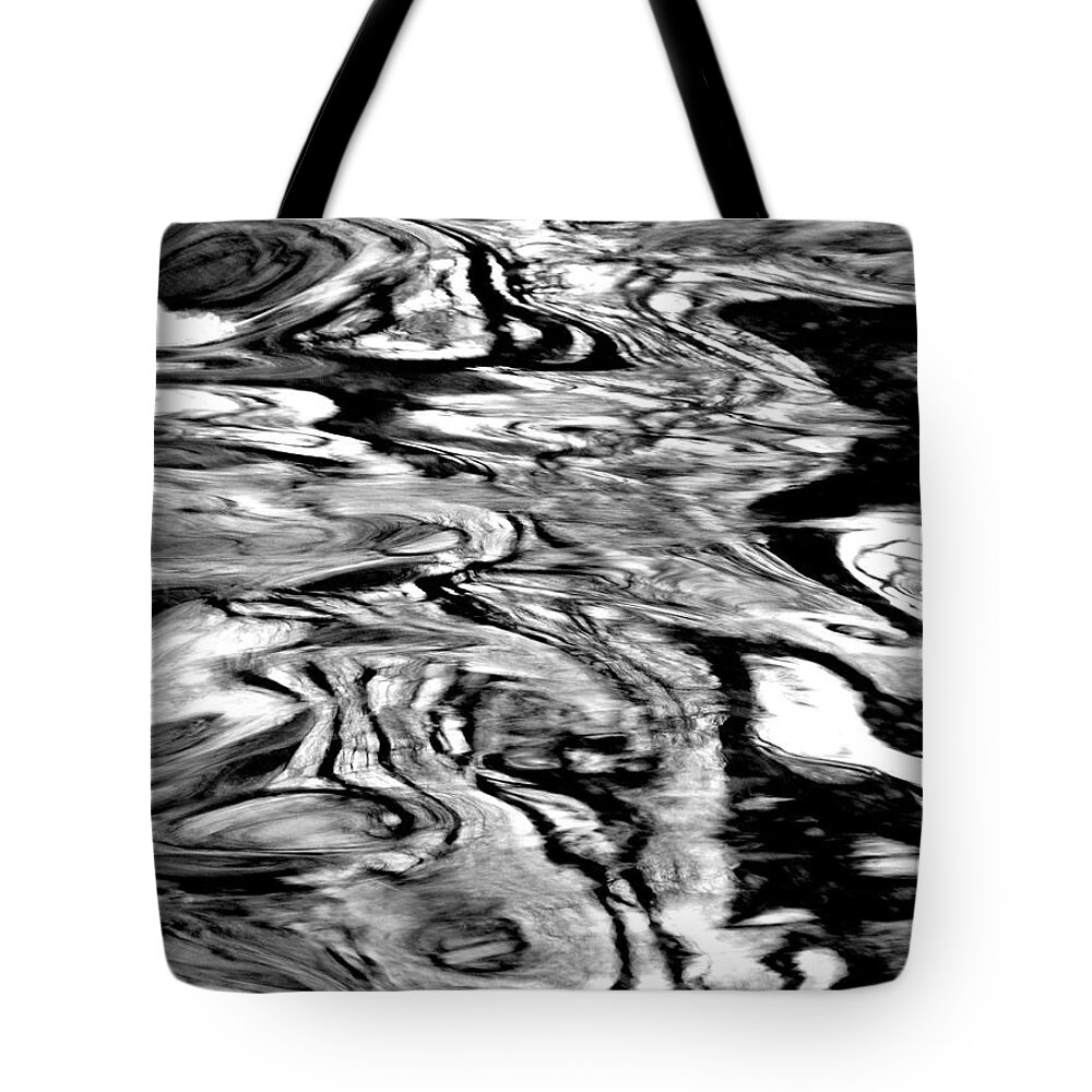 Water Tote Bag featuring the photograph Water Abstract by Deborah Crew-Johnson