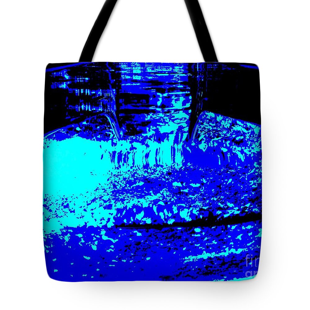Abstract Tote Bag featuring the photograph Water Slide by Beverly Shelby