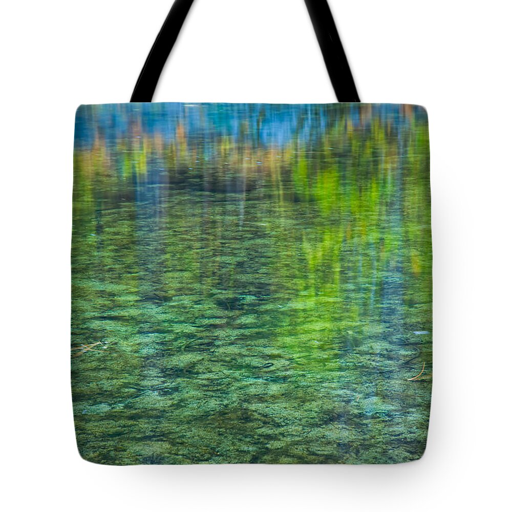 Abstract Tote Bag featuring the photograph Watercolor by Jonathan Nguyen