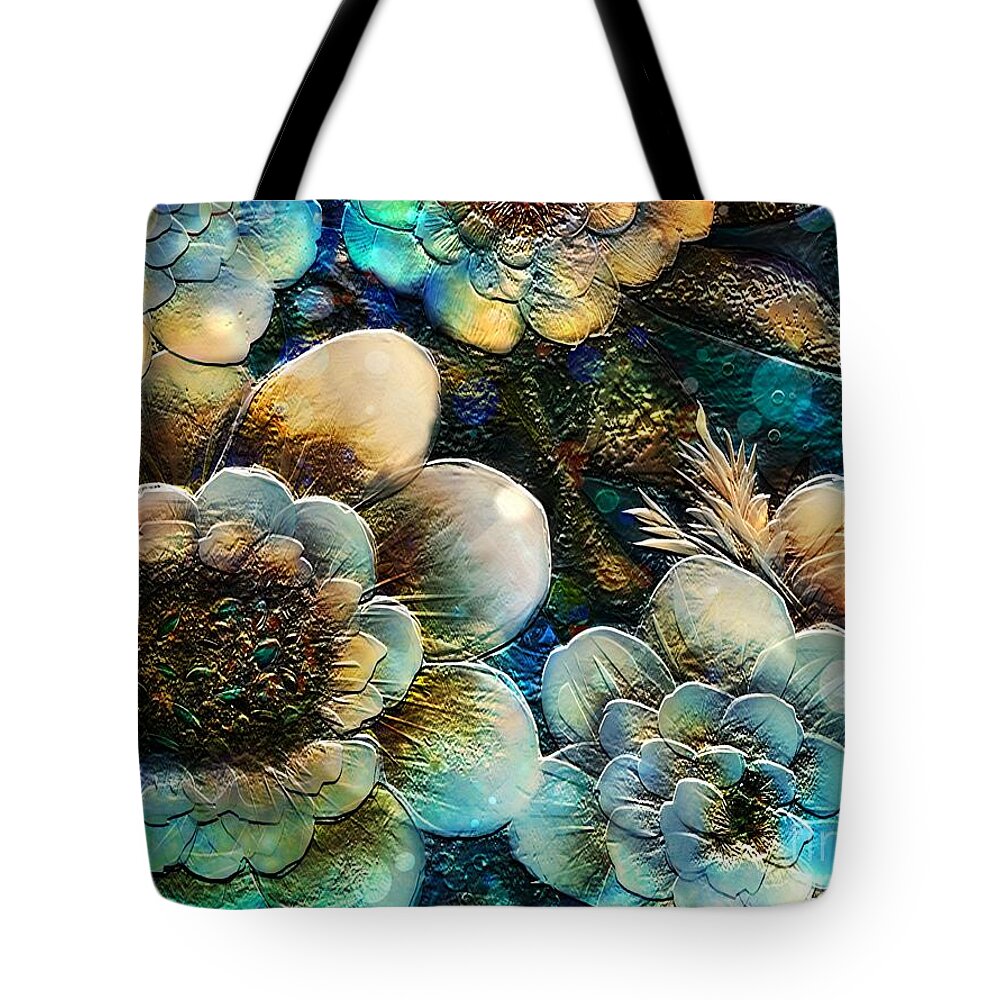 Landscape Tote Bag featuring the digital art Watership Down by Mary Eichert