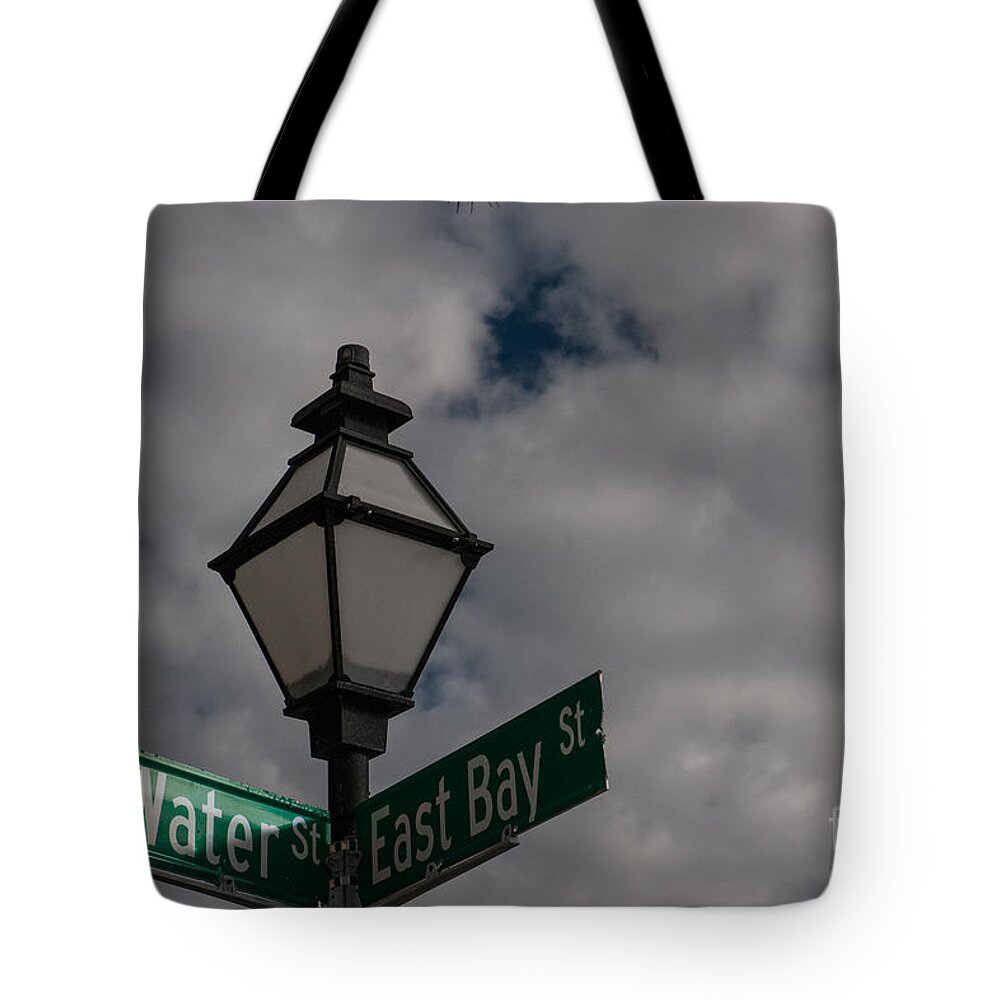 Water Street Tote Bag featuring the photograph Water Street by Dale Powell