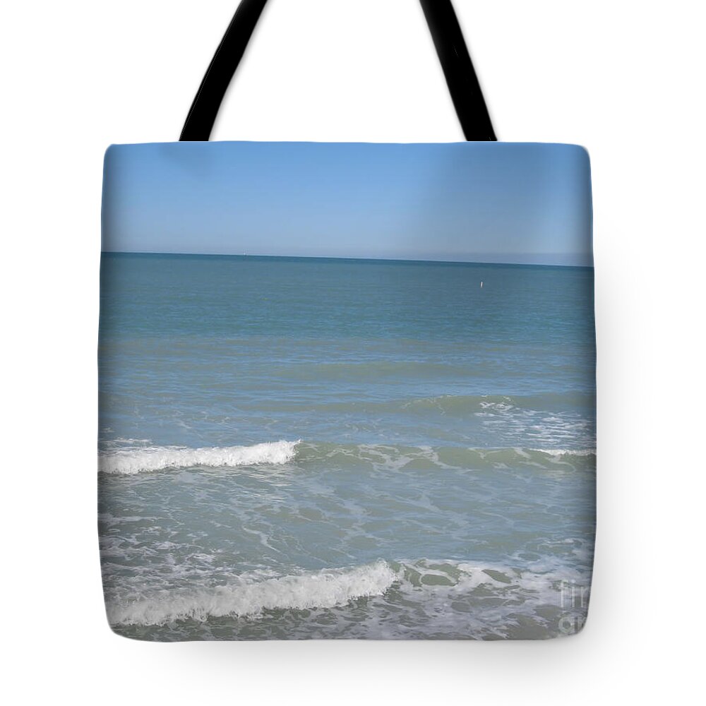 Waves Tote Bag featuring the photograph Waves by Oksana Semenchenko